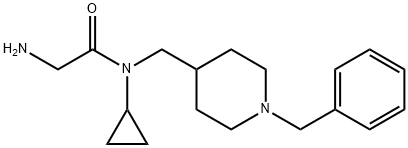 2-AMino-N-(1-benzyl-piperidin-4-ylMethyl)-N-cyclopropyl-acetaMide Struktur