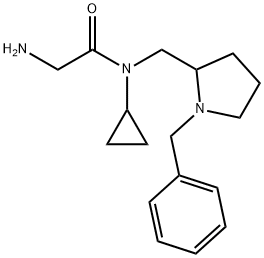 2-AMino-N-(1-benzyl-pyrrolidin-2-ylMethyl)-N-cyclopropyl-acetaMide Struktur