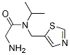 2-AMino-N-isopropyl-N-thiazol-5-ylMethyl-acetaMide Struktur