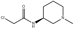 2-Chloro-N-((S)-1-Methyl-piperidin-3-yl)-acetaMide Struktur