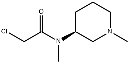 2-Chloro-N-Methyl-N-((S)-1-Methyl-piperidin-3-yl)-acetaMide Struktur