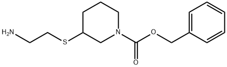 3-(2-AMino-ethylsulfanyl)-piperidine-1-carboxylic acid benzyl ester Struktur