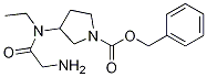 3-[(2-AMino-acetyl)-ethyl-aMino]-pyrrolidine-1-carboxylic acid benzyl ester Struktur