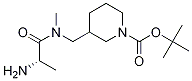 3-{[((S)-2-AMino-propionyl)-Methyl-aMino]-Methyl}-piperidine-1-carboxylic acid tert-butyl ester Struktur