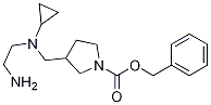 3-{[(2-AMino-ethyl)-cyclopropyl-aMino]-Methyl}-pyrrolidine-1-carboxylic acid benzyl ester Struktur