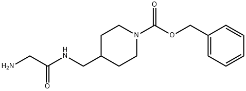 4-[(2-AMino-acetylaMino)-Methyl]-piperidine-1-carboxylic acid benzyl ester Struktur