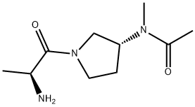 N-[(R)-1-((S)-2-AMino-propionyl)-pyrrolidin-3-yl]-N-Methyl-acetaMide Struktur