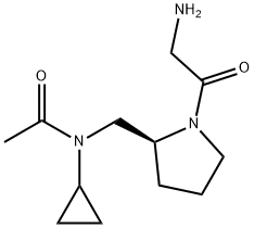 N-[(S)-1-(2-AMino-acetyl)-pyrrolidin-2-ylMethyl]-N-cyclopropyl-acetaMide Struktur