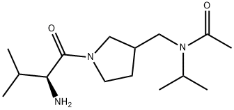 N-[1-((S)-2-AMino-3-Methyl-butyryl)-pyrrolidin-3-ylMethyl]-N-isopropyl-acetaMide Struktur