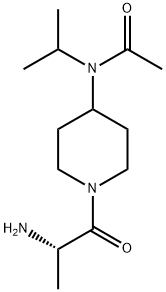 N-[1-((S)-2-AMino-propionyl)-piperidin-4-yl]-N-isopropyl-acetaMide Struktur