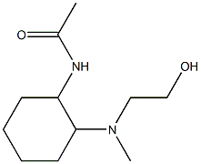 N-{2-[(2-Hydroxy-ethyl)-Methyl-aMino]-cyclohexyl}-acetaMide Struktur