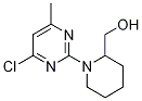 [1-(4-Chloro-6-methyl-pyrimidin-2-yl)-piperidin-2-yl]-methanol Struktur