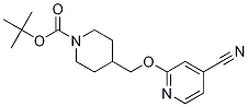 4-(4-Cyano-pyridin-2-yloxymethyl)-piperidine-1-carboxylic acid tert-butyl ester Struktur