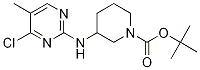 3-(4-Chloro-5-methyl-pyrimidin-2-ylamino)-piperidine-1-carboxylic acid tert-butyl ester Struktur