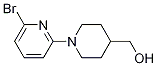 (6'-Bromo-3,4,5,6-tetrahydro-2H-[1,2']bipyridinyl-4-yl)-methanol Struktur