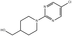 [1-(5-Chloro-pyrimidin-2-yl)-piperidin-4-yl]-methanol Struktur