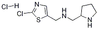 (2-Chloro-thiazol-5-ylmethyl)-pyrrolidin-2-ylmethyl-amine hydrochloride Struktur