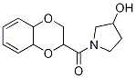 (3-Hydroxy-pyrrolidin-1-yl)-(2,3,4a,8a-tetrahydro-benzo[1,4]dioxin-2-yl)-Methanone Struktur