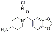 (4-AMino-piperidin-1-yl)-benzo[1,3]dioxol-5-yl-Methanone hydrochloride Struktur