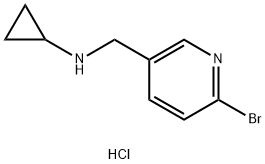 (6-BroMo-pyridin-3-ylMethyl)-cyclopropyl-aMine hydrochloride Struktur