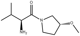 (S)-2-AMino-1-((R)-3-Methoxy-pyrrolidin-1-yl)-3-Methyl-butan-1-one Struktur