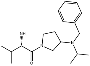 (S)-2-AMino-1-[3-(benzyl-isopropyl-aMino)-pyrrolidin-1-yl]-3-Methyl-butan-1-one Struktur