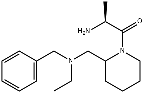 (S)-2-AMino-1-{2-[(benzyl-ethyl-aMino)-Methyl]-piperidin-1-yl}-propan-1-one Struktur