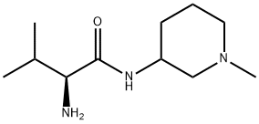 (S)-2-AMino-3-Methyl-N-(1-Methyl-piperidin-3-yl)-butyraMide Struktur