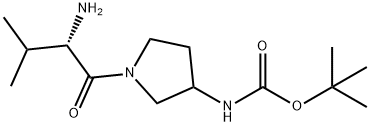 [1-((S)-2-AMino-3-Methyl-butyryl)-pyrrolidin-3-yl]-carbaMic acid tert-butyl ester Struktur