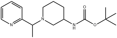 [1-(1-Pyridin-2-yl-ethyl)-piperidin-3-yl]-carbaMic acid tert-butyl ester Struktur