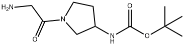 [1-(2-AMino-acetyl)-pyrrolidin-3-yl]-carbaMic acid tert-butyl ester Struktur