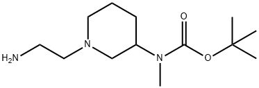 [1-(2-AMino-ethyl)-piperidin-3-yl]-Methyl-carbaMic acid tert-butyl ester Struktur