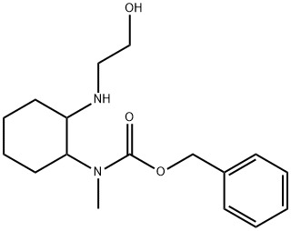 [2-(2-Hydroxy-ethylaMino)-cyclohexyl]-Methyl-carbaMic acid benzyl ester Struktur