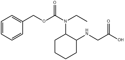 [2-(Benzyloxycarbonyl-ethyl-aMino)-cyclohexylaMino]-acetic acid Struktur