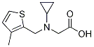 [Cyclopropyl-(3-Methyl-thiophen-2-ylMethyl)-aMino]-acetic acid Struktur