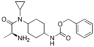 {4-[((S)-2-AMino-propionyl)-cyclopropyl-aMino]-cyclohexyl}-carbaMic acid benzyl ester Struktur