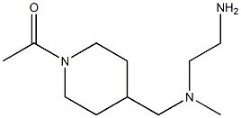 1-(4-{[(2-AMino-ethyl)-Methyl-aMino]-Methyl}-piperidin-1-yl)-ethanone Struktur