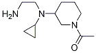 1-{3-[(2-AMino-ethyl)-cyclopropyl-aMino]-piperidin-1-yl}-ethanone Struktur