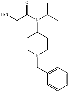 2-AMino-N-(1-benzyl-piperidin-4-yl)-N-isopropyl-acetaMide Struktur