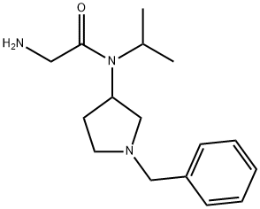 2-AMino-N-(1-benzyl-pyrrolidin-3-yl)-N-isopropyl-acetaMide Struktur