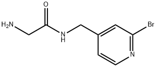 2-AMino-N-(2-broMo-pyridin-4-ylMethyl)-acetaMide Struktur