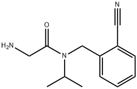 2-AMino-N-(2-cyano-benzyl)-N-isopropyl-acetaMide Struktur