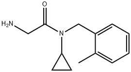 2-AMino-N-cyclopropyl-N-(2-Methyl-benzyl)-acetaMide Struktur