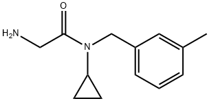 2-AMino-N-cyclopropyl-N-(3-Methyl-benzyl)-acetaMide Struktur