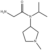 2-AMino-N-isopropyl-N-(1-Methyl-pyrrolidin-3-yl)-acetaMide Struktur