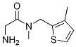 2-AMino-N-Methyl-N-(3-Methyl-thiophen-2-ylMethyl)-acetaMide Struktur