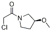 2-Chloro-1-((S)-3-Methoxy-pyrrolidin-1-yl)-ethanone Struktur