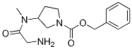 3-[(2-AMino-acetyl)-Methyl-aMino]-pyrrolidine-1-carboxylic acid benzyl ester Struktur