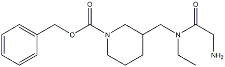 3-{[(2-AMino-acetyl)-ethyl-aMino]-Methyl}-piperidine-1-carboxylic acid benzyl ester Struktur