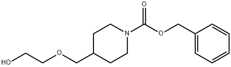 4-(2-Hydroxy-ethoxyMethyl)-piperidine-1-carboxylic acid benzyl ester Struktur